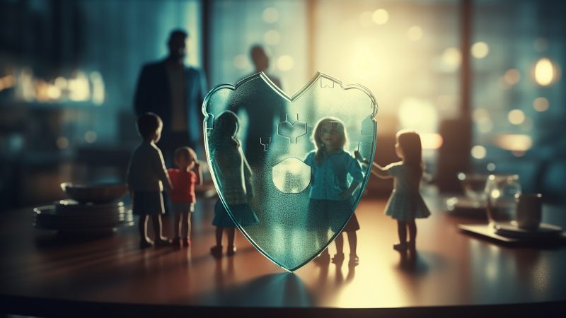 Protection safe care background health treatment family life insurance concept, Generative AI. Protection safe care background health treatment family life insurance concept , beautifully made with Generative AI.